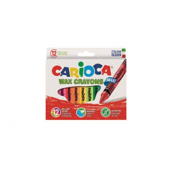 CARIOCA ΚΗΡΟΜΠΟΓΙΕΣ WAX JUMBO 12 ΧΡΩΜΑΤΑ CARIOCA ΚΗΡΟΜΠΟΓΙΕΣ WAX JUMBO 12 ΧΡΩΜΑΤΑ